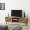 Claudia Brass Effect Wide Tv Stands (Photo 14 of 14)