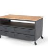 Gunmetal Media Console Tables (Photo 5 of 25)