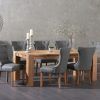 Oak Dining Tables and Leather Chairs (Photo 17 of 25)