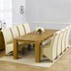 Oak Dining Tables and Leather Chairs (Photo 14 of 25)
