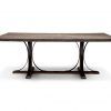Magnolia Home Shop Floor Dining Tables With Iron Trestle (Photo 5 of 25)