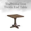 Magnolia Home Shop Floor Dining Tables With Iron Trestle (Photo 11 of 25)