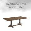 Magnolia Home Shop Floor Dining Tables With Iron Trestle (Photo 9 of 25)