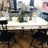 Magnolia Home Shop Floor Dining Tables With Iron Trestle (Photo 8 of 25)