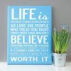 Inspirational Quotes Canvas Wall Art (Photo 2 of 20)