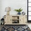 Modern Farmhouse Style 58" Tv Stands With Sliding Barn Door (Photo 8 of 15)