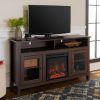 Fireplace Media Console Tv Stands With Weathered Finish (Photo 8 of 15)