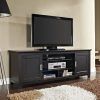 Modern Black Tv Stands on Wheels (Photo 15 of 15)