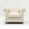 Mansfield Beige Linen Sofa Chairs (Photo 3 of 25)