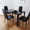 Glass Dining Tables and Leather Chairs (Photo 23 of 25)
