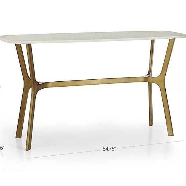 25 Best Ideas Elke Marble Console Tables with Brass Base