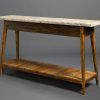 Parsons Black Marble Top & Elm Base 48X16 Console Tables (Photo 17 of 25)