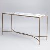 Parsons Black Marble Top & Stainless Steel Base 48X16 Console Tables (Photo 21 of 25)