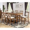 Biggs 5 Piece Counter Height Solid Wood Dining Sets (Set of 5) (Photo 19 of 25)
