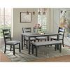 Hanska Wooden 5 Piece Counter Height Dining Table Sets (Set of 5) (Photo 22 of 25)