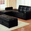 Black Leather Sectional Sleeper Sofas (Photo 2 of 21)