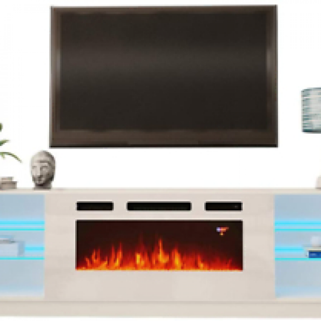 The 15 Best Collection of Boston 01 Electric Fireplace Modern 79" Tv Stands