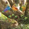 3d Metal Colorful Birds Sculptures (Photo 14 of 15)