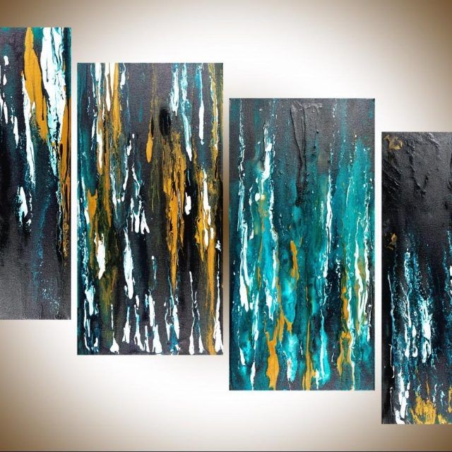 20 Best Collection of Turquoise and Black Wall Art