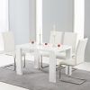 White Gloss Dining Tables 120Cm (Photo 4 of 25)