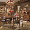 Valencia 5 Piece Round Dining Sets With Uph Seat Side Chairs (Photo 21 of 25)