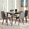 Caden 5 Piece Round Dining Sets With Upholstered Side Chairs (Photo 11 of 25)