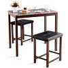 Miskell 3 Piece Dining Sets (Photo 9 of 25)