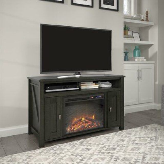 15 Photos Ameriwood Home Rhea Tv Stands for Tvs Up to 70" in Black Oak