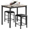 Askern 3 Piece Counter Height Dining Sets (Set of 3) (Photo 5 of 25)