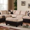 3Pc Faux Leather Sectional Sofas Brown (Photo 10 of 15)