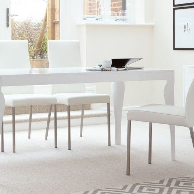 25 The Best White Gloss Dining Tables and 6 Chairs