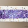 Purple and Grey Abstract Wall Art (Photo 2 of 15)