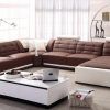 Contemporary Brown Leather Sofas (Photo 10 of 20)