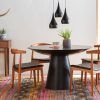 Evellen 5 Piece Solid Wood Dining Sets (Set of 5) (Photo 8 of 25)