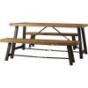 Jaxon 6 Piece Rectangle Dining Sets With Bench & Wood Chairs (Photo 22 of 25)