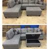Gneiss Modern Linen Sectional Sofas Slate Gray (Photo 14 of 15)
