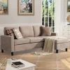 Small L Shaped Sectional Sofas in Beige (Photo 6 of 15)