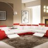 Red Leather Sectional Sofas With Recliners (Photo 3 of 10)