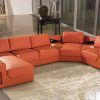 Orange Sectional Sofa (Photo 2 of 20)