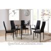 Glass Dining Tables and Leather Chairs (Photo 17 of 25)