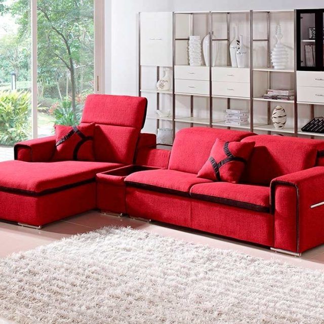 2024 Latest Red Sectional Sofas