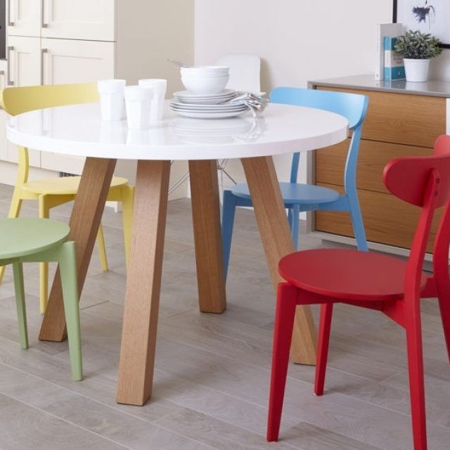 Top 25 of Colourful Dining Tables and Chairs
