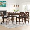 Laconia 7 Pieces Solid Wood Dining Sets (Set of 7) (Photo 17 of 25)