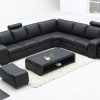 Contemporary Black Leather Sofas (Photo 8 of 20)