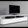 B-Modern Producer White/ Black Modern Tv Stand With Ir Glass throughout Current Modern Tv Stands (Photo 5293 of 7825)