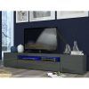Rustic Grey Tv Stand Media Console Stands for Living Room Bedroom (Photo 5 of 15)