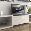 Zao Contemporary Tv Stand In White Lacquer Finishj&m pertaining to Newest White Modern Tv Stands (Photo 5265 of 7825)