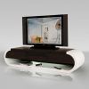 Oval White Tv Stand (Photo 12 of 25)
