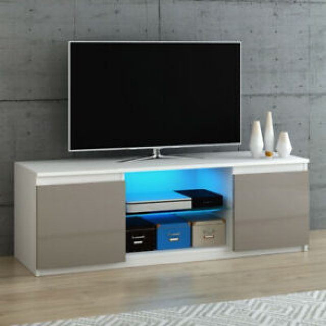 15 Inspirations Zimtown Tv Stands with High Gloss Led Lights