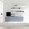 Tv Stands With 2 Open Shelves 2 Drawers High Gloss Tv Unis (Photo 11 of 15)